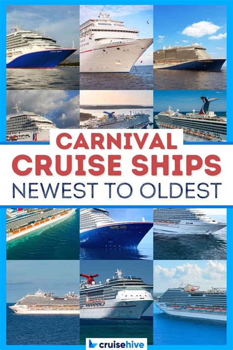 Carnival Cruise Ships By Age: Newest to Oldest (2025)